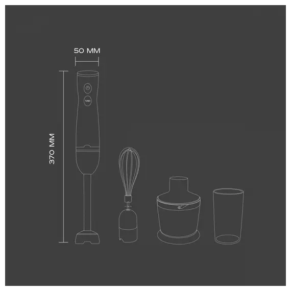 Hand blender SCARLETT SC-HB42F73, 1000 W, 0.6 L, 4 image