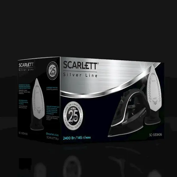 Iron Scarlet SC-SI30K06, 2400W, 260ML, Steam Iron, Black, 4 image