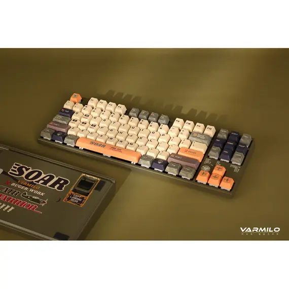 Keyboard Varmilo VEA87 Warrior-Soar TTC Speed Silver EN, 2 image