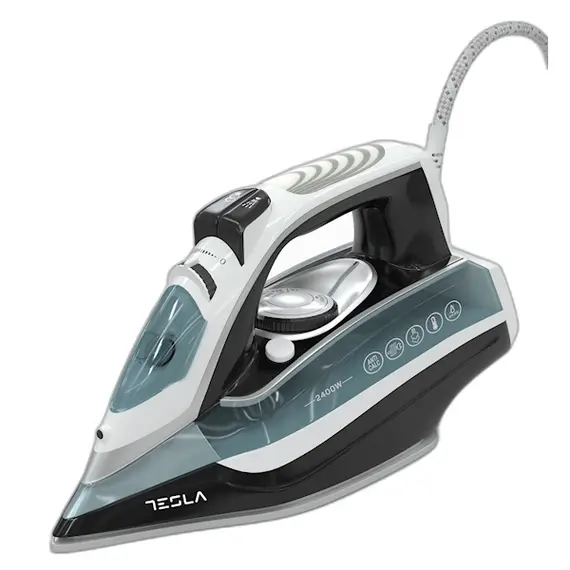 უთო Tesla IR302BL, 2400W, 380ML, Steam Iron, White/Black  - Primestore.ge