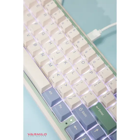 კლავიატურა Varmilo Minilo VXT67 HOT-SWAP Eucalyptus Gateron G Pro 2.0 Brown EN , 2 image - Primestore.ge