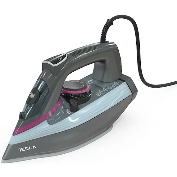 უთო Tesla IR400GP, 3100W, 380ML, Steam Iron, Grey  - Primestore.ge