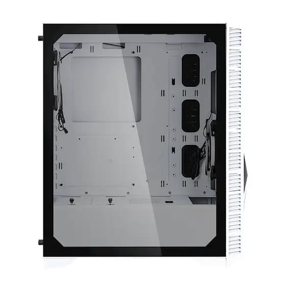 ქეისი Zalman Z3 Iceberg Computer Case, MidT, 1xUSB2.0, 2xUSB3.0, 2x120mm, TG (side panel), without PSU White - Primestore.ge