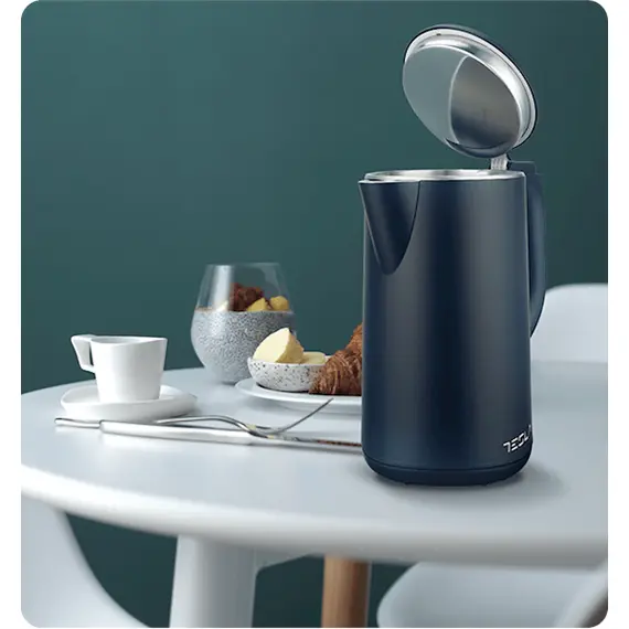 ელექტრო ჩაიდანი Tesla KT301BX, 2200W, 1.5L, Electric Kettle, Black/Inox , 3 image - Primestore.ge