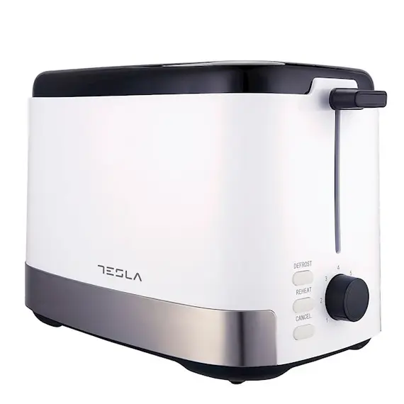 ტოსტერი Tesla TS300BWX, 800W, Toaster, White/Black , 2 image - Primestore.ge