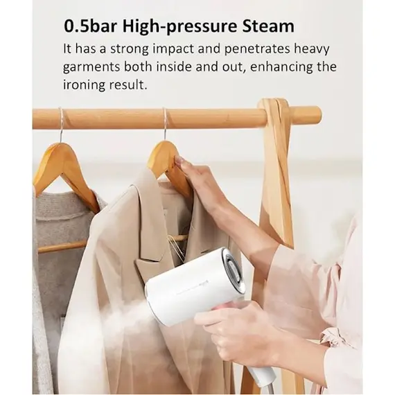 ორთქლის უთო Deerma DEM-HS200, 1000W, 110ML, Steam Iron, White , 3 image - Primestore.ge