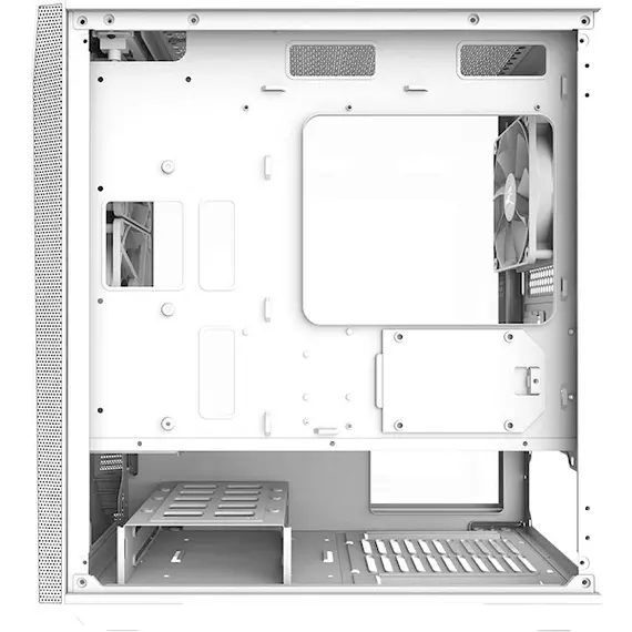 ქეისი Zalman Z1ICEBERGWH Z1 ICEBERG, Computer Case, MidT, Mini-ITX, Micro-ATX, USB 2.0, 2xUSB 3.0, White , 3 image - Primestore.ge