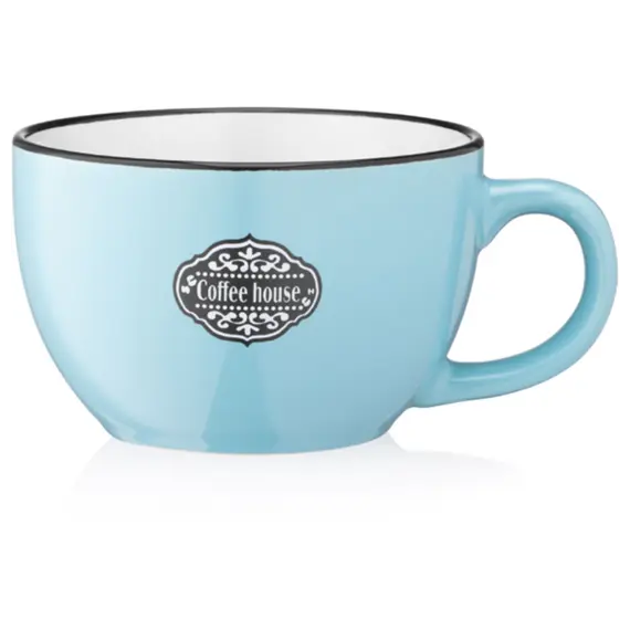 კერამიკის ჭიქა Ardesto Mug  Floerino, 480 ml , light blue, ceramics  - Primestore.ge