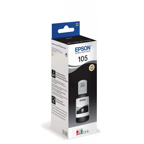 კარტრიჯი EPSON ORIGINAL (C13T00Q140) I/C (pb) 105 ECOTANK PIGMENT BLACK INK BOTTLE L7180 , 3 image - Primestore.ge