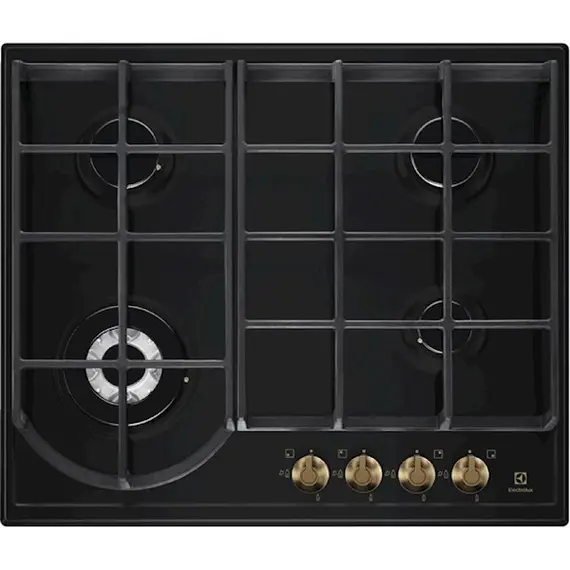 ჩასაშენებელი ქურის ზედაპირი Electrolux EGH6343ROR, Built-in, Black  - Primestore.ge