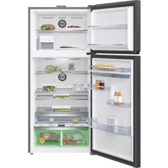 Refrigerator Beko RDNE650E40DZXBRN bPRO 500, 621L, A++, No Frost, Refrigerator, Gray, 3 image