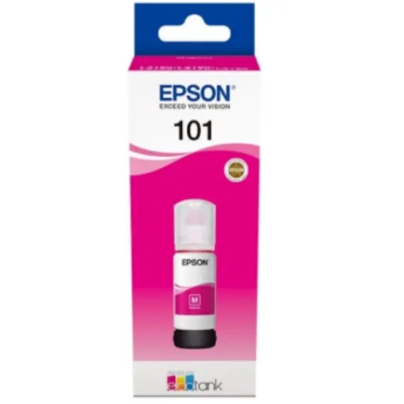 კარტრიჯი EPSON 101 ORIGINAL EPSON L4160 L6190 MAGENTA INK BOTTLE 70 ML  - Primestore.ge