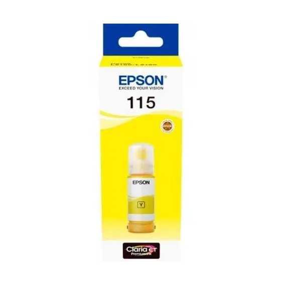 კარტრიჯის მელანი Epson EcoTank 115 I/C (b) L8160/L8180 Yellow INK Bottle  - Primestore.ge