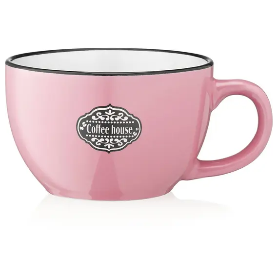 კერამიკის ჭიქა Ardesto Mug  Floerino, 480 ml , pink, ceramics  - Primestore.ge