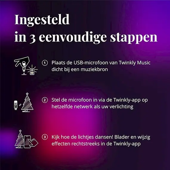 შუქის ადაპტერი Twinkly TMD01USB Music Dongle Adapter, USB, Gen II , 4 image - Primestore.ge
