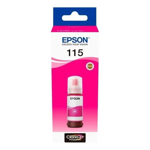 კარტრიჯის მელანი Epson EcoTank 115 I/C (b) L8160/L8180 Magenta INK Bottle  - Primestore.ge
