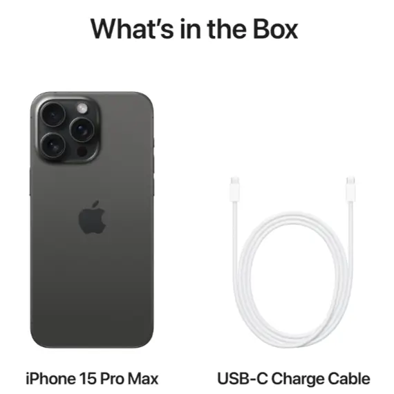 მობილური ტელეფონი Apple iPhone 15 Pro Only eSIM 256GB black titanium - Primestore.ge