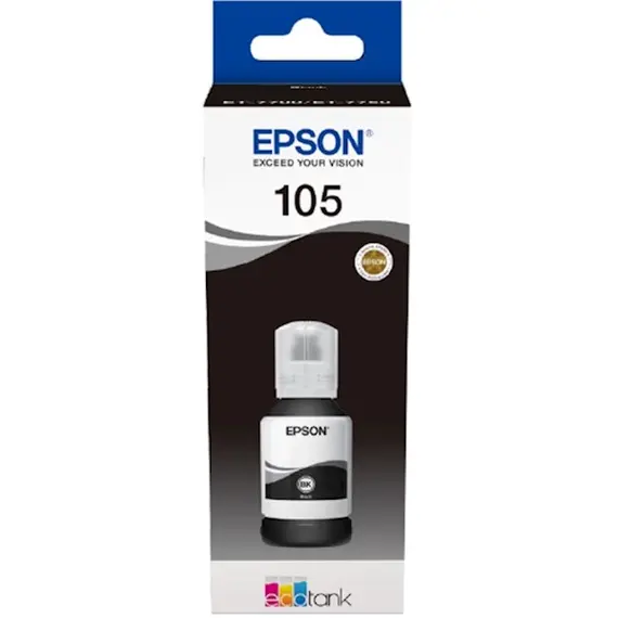 კარტრიჯი EPSON ORIGINAL (C13T00Q140) I/C (pb) 105 ECOTANK PIGMENT BLACK INK BOTTLE L7180  - Primestore.ge