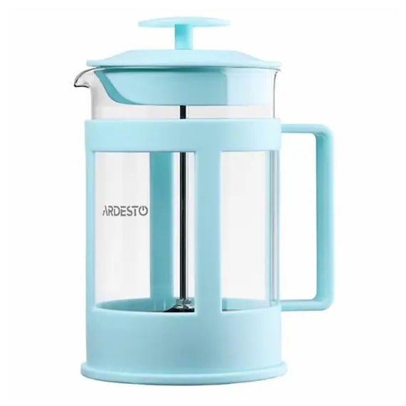 ჩაიდანი ARDESTO French press  Fresh, 800 ml, tiffany blue, plastic, glass  - Primestore.ge