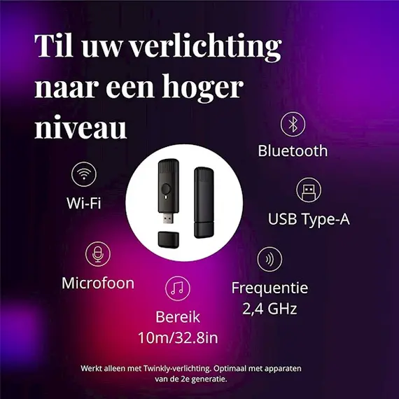 შუქის ადაპტერი Twinkly TMD01USB Music Dongle Adapter, USB, Gen II , 5 image - Primestore.ge