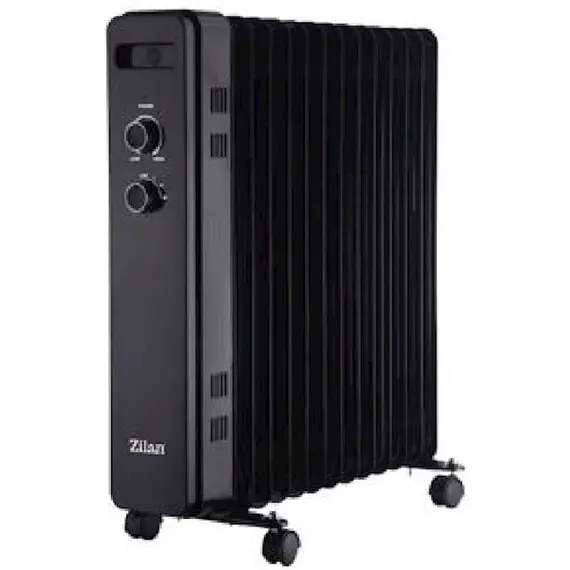 ზეთის გამათბობელი Zilan ZLN8467, 2500W, Oil Radiator, Black  - Primestore.ge