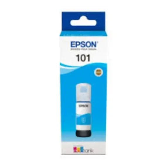 კარტრიჯი EPSON 101 ORIGINAL L4160 L6190 CYAN INK BOTTLE 70 ML  - Primestore.ge