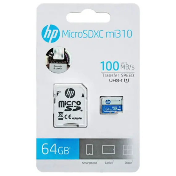 Memory card HP Micro SD with Adapter MI310 64GB, 3 image