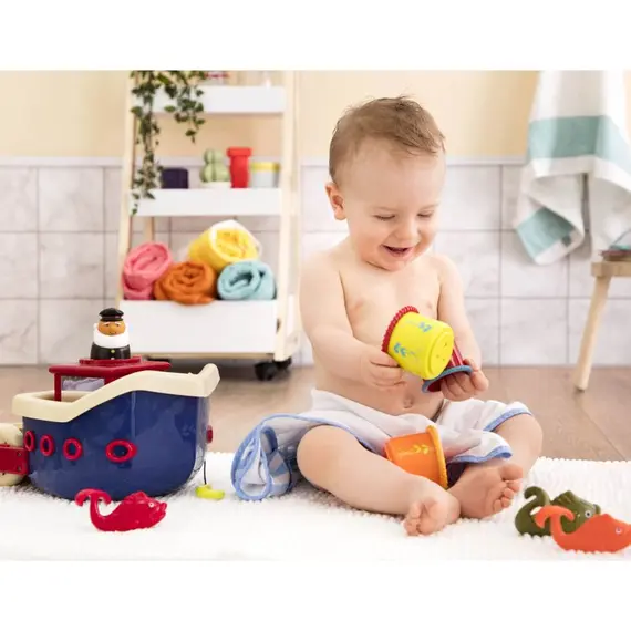 აბაზანის სათამაშო ნაკრები Btoys FISH N SPLISH, BATH BOAT , 3 image - Primestore.ge