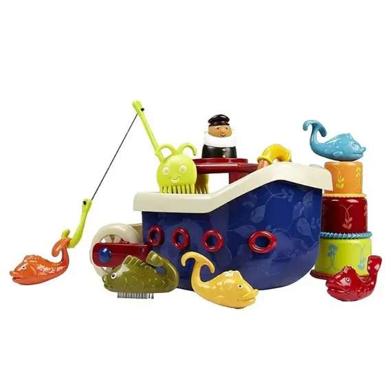აბაზანის სათამაშო ნაკრები Btoys FISH N SPLISH, BATH BOAT  - Primestore.ge