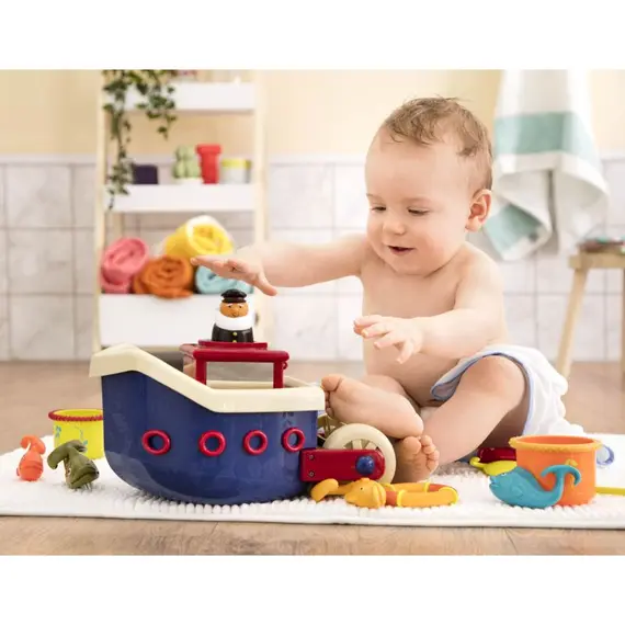 აბაზანის სათამაშო ნაკრები Btoys FISH N SPLISH, BATH BOAT , 2 image - Primestore.ge