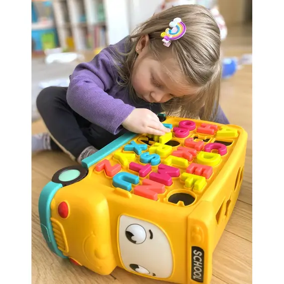 განსავითარებელი სათამაშო ავტობუსი Btoys EDUCATIONAL SCHOOL BUS , 3 image - Primestore.ge