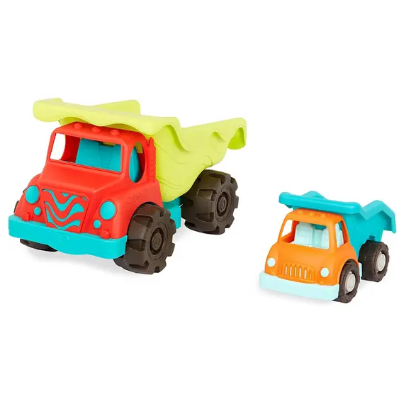 სათამაშო ტრაქტორები Btoys 20" DUMP TRUCK AND SMALLER TRUCK  - Primestore.ge