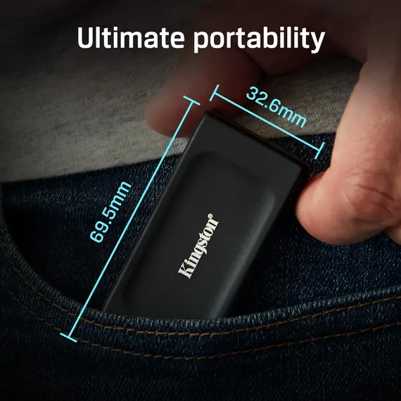 Hard drive Kingston Portable SSD 1TB USB 3.2 Gen 2 Type-C XS1000, 3 image
