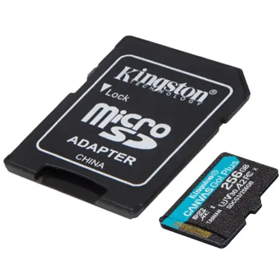 მეხსიერების ბარათი Kingston 256GB SDXC C10 UHS-I U3 R170/W90MB/s Canvas Go Plus , 2 image - Primestore.ge
