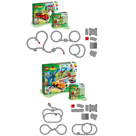 ლეგო LEGO DUPLO Train Tracks , 2 image - Primestore.ge