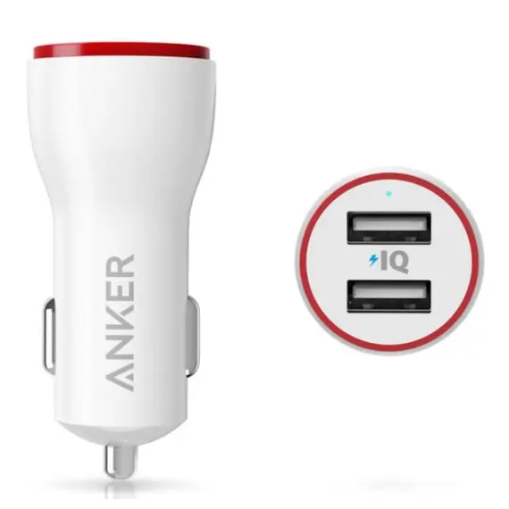 მანქანის დამტენი ANKER - POWERDRIVE 2 24W WH/A2310H21 , 2 image - Primestore.ge