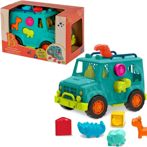 განსავითარებელი სათამაშო მანქანა Btoys B. SHAPE SORTER TRUCK  - Primestore.ge