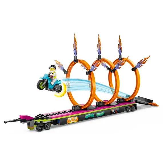ლეგო LEGO City Stuntz Stunt Truck & Ring of Fire Challenge , 3 image - Primestore.ge