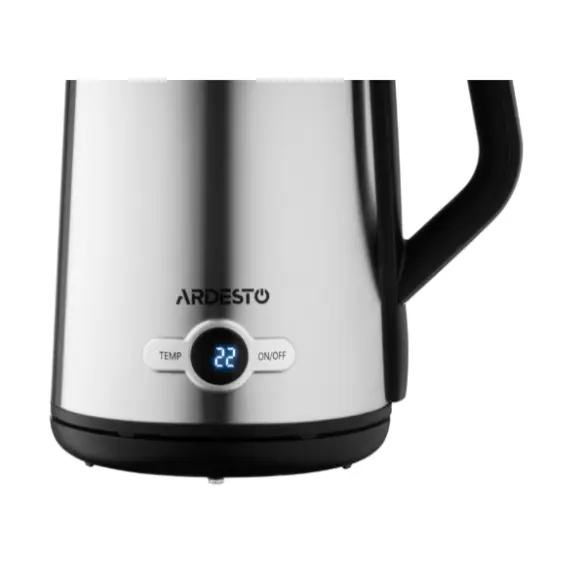 ელექტრო ჩაიდანი Ardesto Electric kettle  Steel Collection EKL-X52E, 1.7L, LED display, double-walled, STRIX, silver , 6 image - Primestore.ge