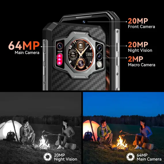 მობილური ტელეფონი Oukitel WP21 Black , 3 image - Primestore.ge