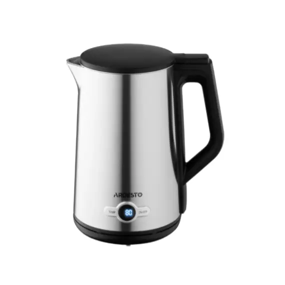 ელექტრო ჩაიდანი Ardesto Electric kettle  Steel Collection EKL-X52E, 1.7L, LED display, double-walled, STRIX, silver , 2 image - Primestore.ge