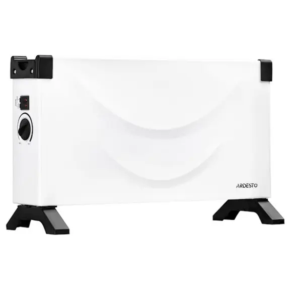 ელექტრო გამათბობელი Ardesto Convector , 20m2, 2000w, mechanical control, open heating element, white , 5 image - Primestore.ge