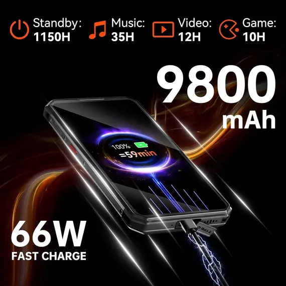 მობილური ტელეფონი Oukitel WP21 Black , 5 image - Primestore.ge