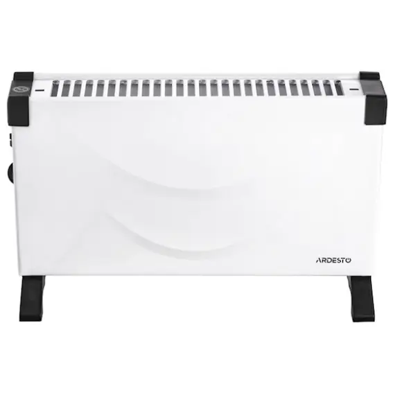 ელექტრო გამათბობელი Ardesto Convector , 20m2, 2000w, mechanical control, open heating element, white , 2 image - Primestore.ge