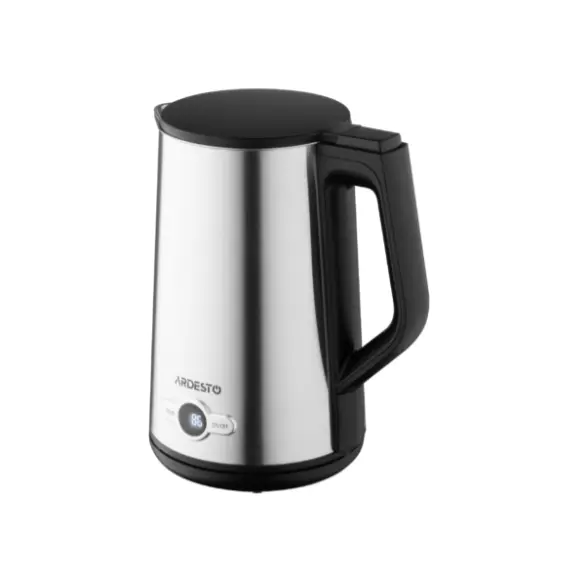 ელექტრო ჩაიდანი Ardesto Electric kettle  Steel Collection EKL-X52E, 1.7L, LED display, double-walled, STRIX, silver , 3 image - Primestore.ge