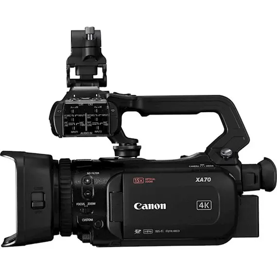 ვიდეო კამერა Сanon 5736C003AA XA70, UHD 4K, Professional Camcorder, Black , 3 image - Primestore.ge