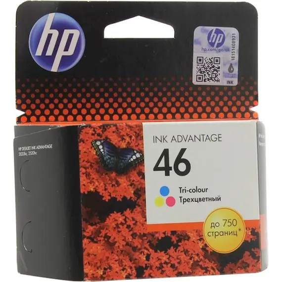კარტრიჯი HP 46 Tri-color Original Ink Advantage Cartridge , 2 image - Primestore.ge