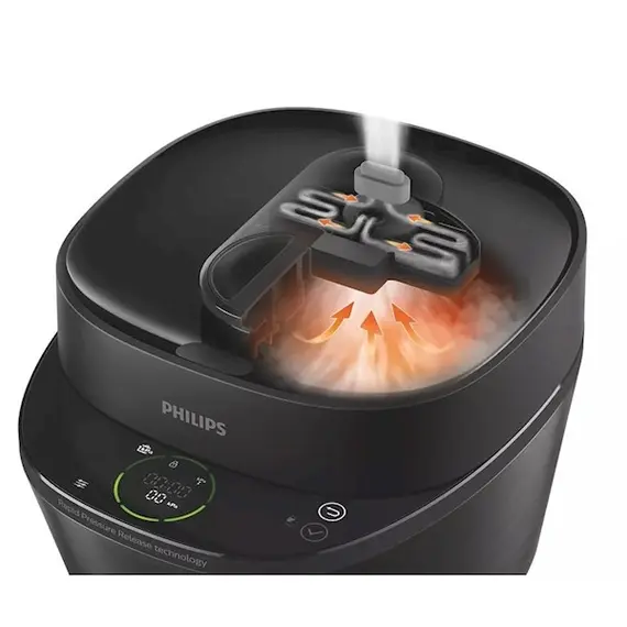 მულტსახარში Philips HD2151/40, 1000W, 5L, Multifunction Cooker, Black , 5 image - Primestore.ge