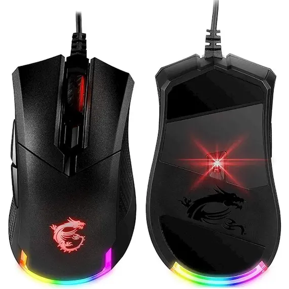 მაუსი MSI S12-0401770-PA3 GM50, Wired, USB, RGB, Gaming Mouse, Black , 4 image - Primestore.ge