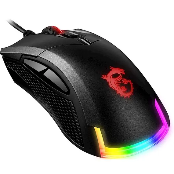 მაუსი MSI S12-0401770-PA3 GM50, Wired, USB, RGB, Gaming Mouse, Black , 2 image - Primestore.ge